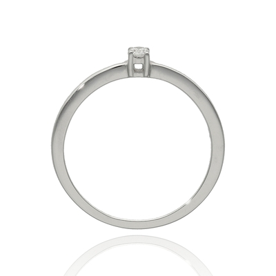 Fehér arany gyűrű 50-es méret (B47111)